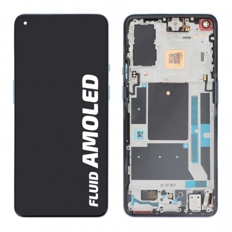 Ecran d\'origine OnePlus avec châssis bleu pour OnePlus 9 photo 1