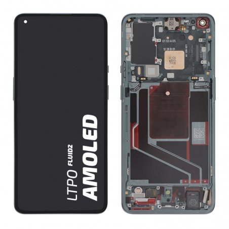 Ecran d\'origine OnePlus avec châssis vert pour OnePlus 9 Pro photo 1