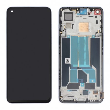 Ecran d\'origine OnePlus avec châssis gris pour OnePlus Nord 2 5G photo 2