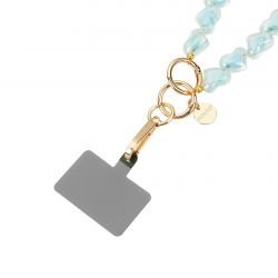 Bracelet chaîne Courte 30cm Cora Bleu Ciel