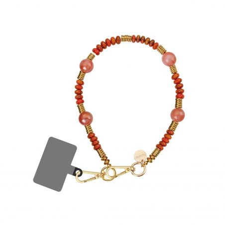 Bracelet cordon 40cm Kelsey Rouge