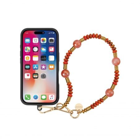 Bracelet cordon 40cm Kelsey Rouge