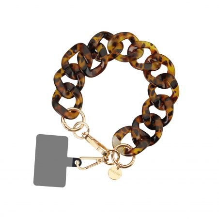 Bracelet chaîne Courte 30cm Kera Léopard