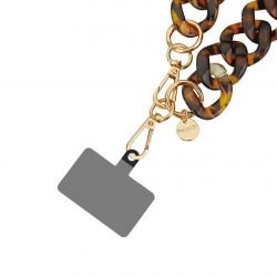 Bracelet chaîne Courte 30cm Kera Léopard