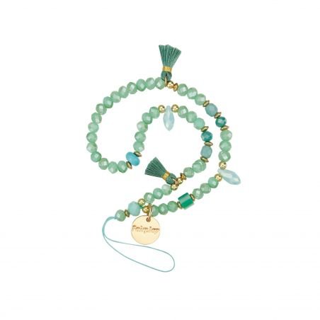 Bracelet chaîne Courte 40cm Abby Vert