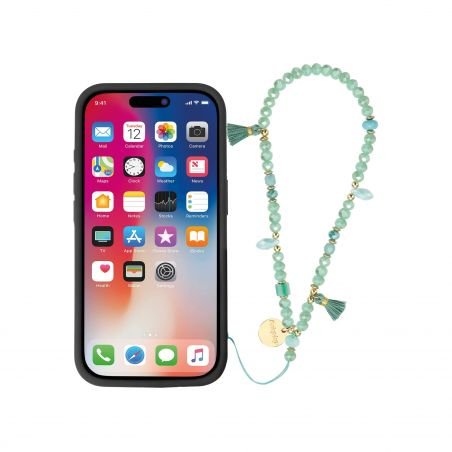 Bracelet chaîne Courte 40cm Abby Vert