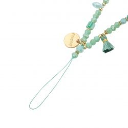 Bracelet chaîne Courte 40cm Abby Vert