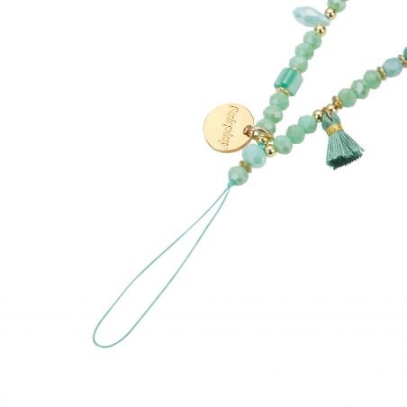 Bracelet chaîne Courte 40cm Abby Vert