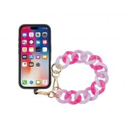 Bracelet chaîne Courte 30cm Kera Rose