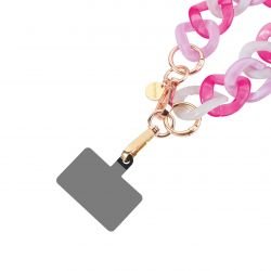 Bracelet chaîne Courte 30cm Kera Rose