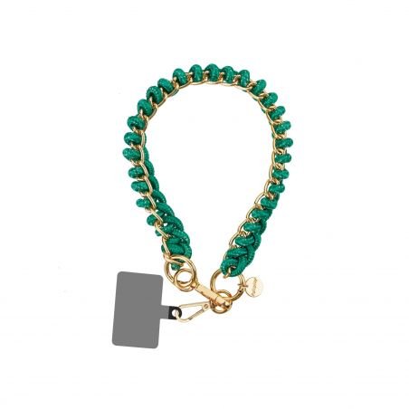 Bracelet chaîne Courte 40cm Shelby Vert
