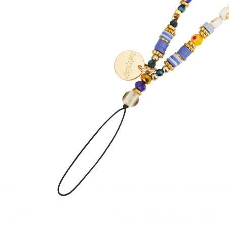 Bracelet chaîne Courte 40cm Dayna Bleu Océan