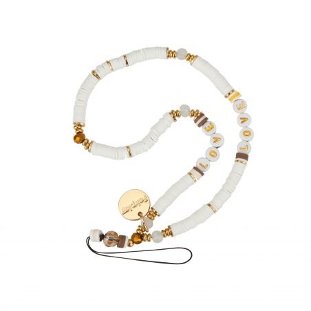 Bracelet chaîne Courte 40cm Dayna Blanc