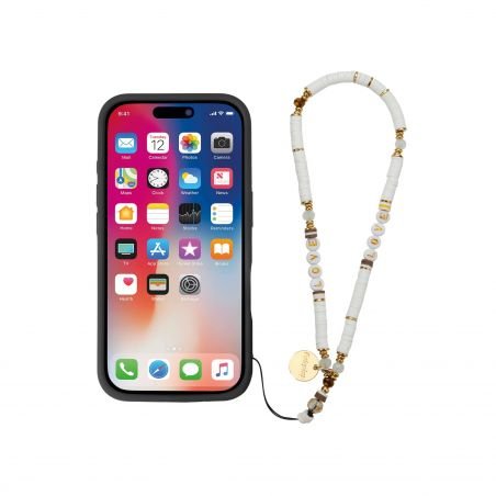 Bracelet chaîne Courte 40cm Dayna Blanc