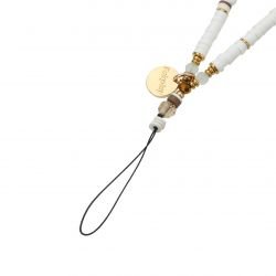 Bracelet chaîne Courte 40cm Dayna Blanc