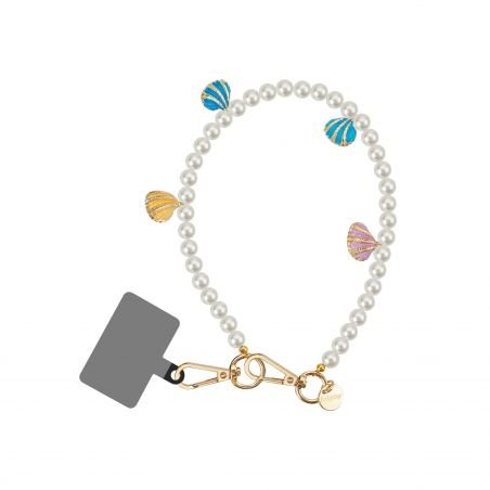 Bracelet chaîne Courte 40cm Rosie Blanc