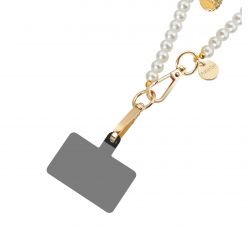 Bracelet chaîne Courte 40cm Rosie Blanc