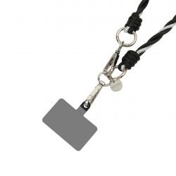 Tour de cou Crystal Noir Longueur 120 cm