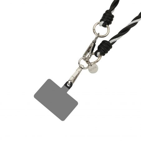 Tour de cou Crystal Noir Longueur 120 cm