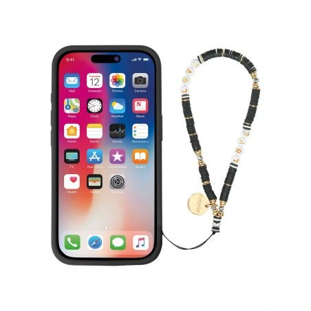 Bracelet chaîne Courte 40cm Dayna Noir