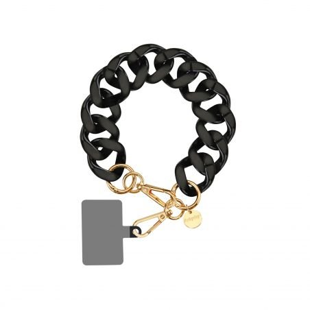 Bracelet chaîne Courte 30cm Kera Noir