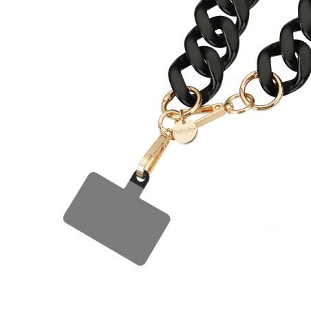 Bracelet chaîne Courte 30cm Kera Noir