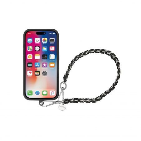 Bracelet chaîne Courte 40cm Lexie Noir