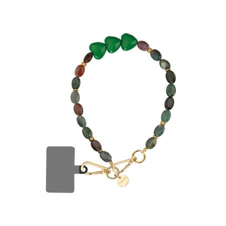 Bracelet chaîne Courte 40cm Meryl Vert