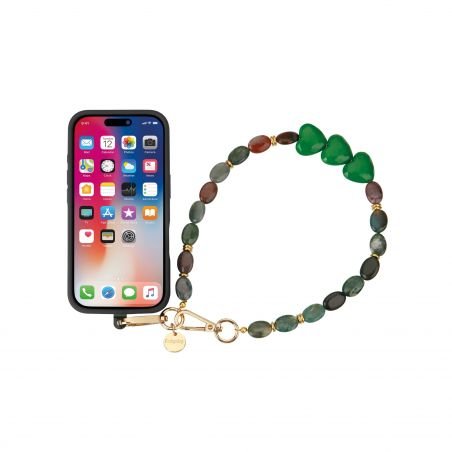 Bracelet chaîne Courte 40cm Meryl Vert