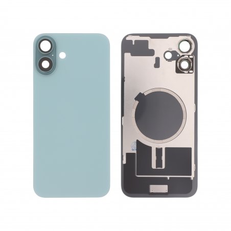 Vitre arrière Sarcelle pour iPhone 16 Plus photo 1