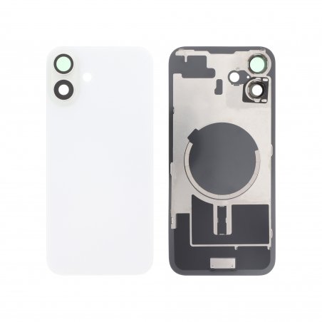 Vitre arrière Blanche pour iPhone 16 Plus photo 1