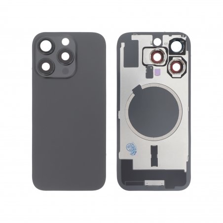 Vitre arrière Titane Noire pour iPhone 16 Pro photo 1
