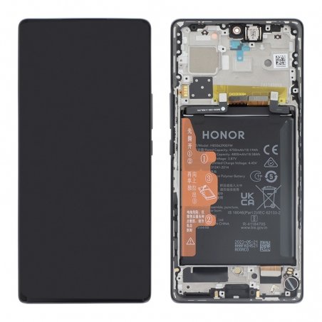 Bloc écran avec batterie d\'origine pour Honor 70 Noir photo 2