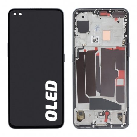 Ecran OLED avec châssis compatible pour One Plus Nord Noir photo 1
