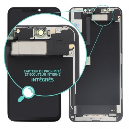 Ecran noir Soft Oled iPhone 11 Pro Max - Service Pack photo 1b