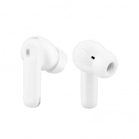 Ecouteurs TWS ANC avec écran sur boitier de recharge Blanc photo 2