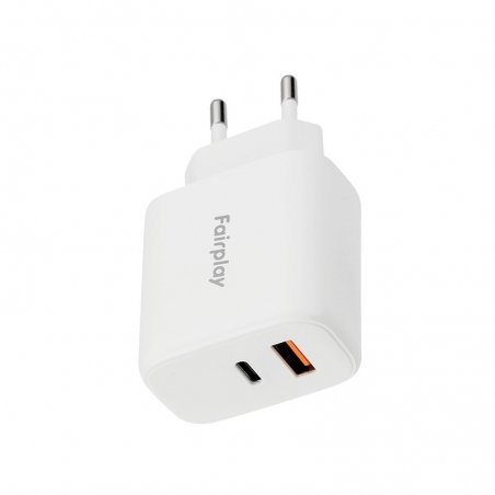 Chargeur 45 Watt USB-A et USB-C Blanc photo 3
