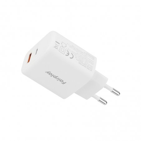 Chargeur 45 Watt USB-A et USB-C Blanc photo 4