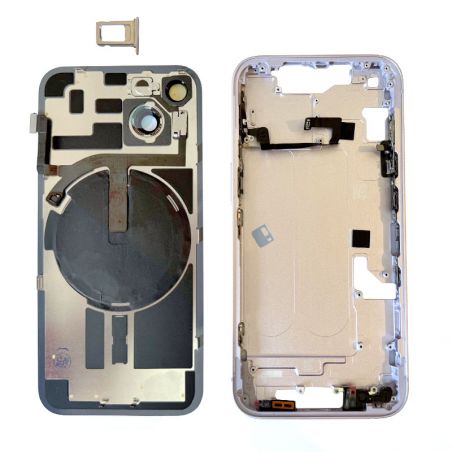 Châssis avec vitre arrière pour iPhone 14 Plus Jaune