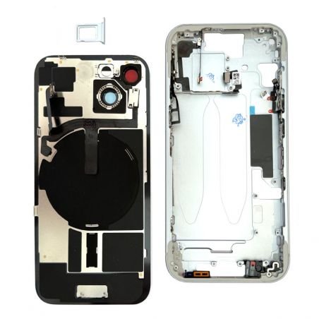 Châssis + vitre arrière pour iPhone 15 Jaune