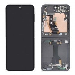 Ecran complet intérieur avec châssis d'origine Galaxy Z Flip6 Noir carbone photo 2