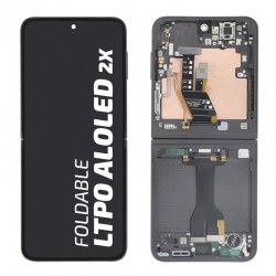 Ecran complet intérieur avec châssis d'origine Galaxy Z Flip6 Noir carbone photo 1