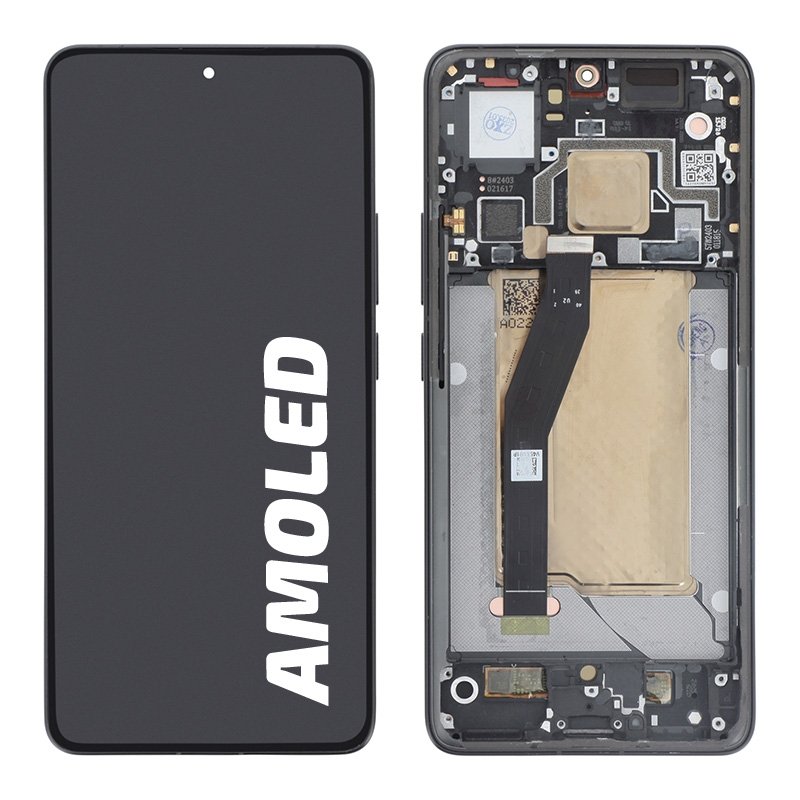 Bloc écran d'origine reconditionné avec châssis noir pour Xiaomi 14 T Pro photo 1