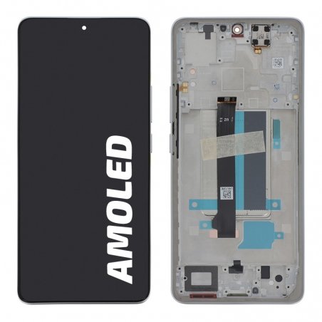 Bloc écran d\'origine avec châssis blanc pour Xiaomi Redmi Note 13 Pro+ 5G photo 1