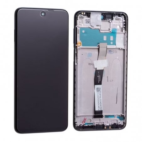 Bloc écran IPS LCD et vitre pré-montés sur châssis pour Xiaomi Redmi Note 9 Pro Gris Interstellaire photo 1