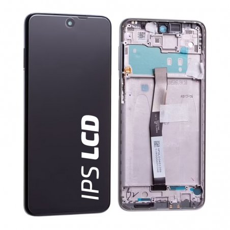 Bloc écran IPS LCD et vitre pré-montés sur châssis pour Xiaomi Redmi Note 9 Pro Blanc Polaire photo 1
