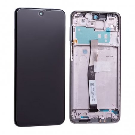 Bloc écran IPS LCD et vitre pré-montés sur châssis pour Xiaomi Redmi Note 9 Pro Blanc Polaire photo 2