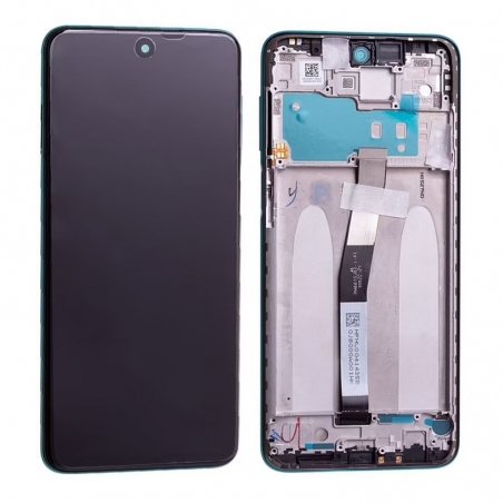 Bloc écran IPS LCD et vitre pré-montés sur châssis pour Xiaomi Redmi Note 9 Pro Vert Forêt photo 2