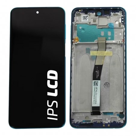 Bloc écran IPS LCD et vitre pré-montés sur châssis pour Xiaomi Redmi Note 9 Pro Bleu_photo1