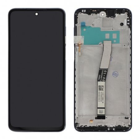 Ecran avec châssis pour Xiaomi Redmi Note 9S Gris - photo 2
